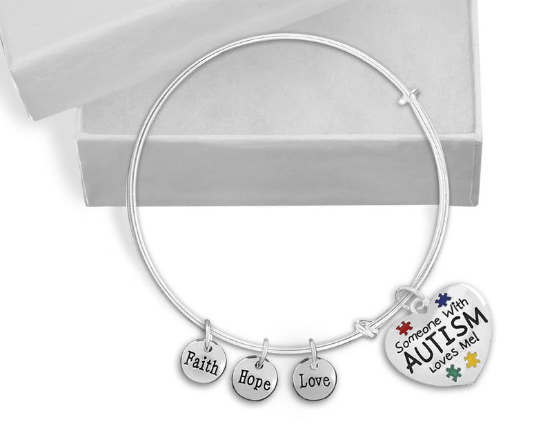Someone with Autism Loves Me Retractable Bracelets - Fundraising For A Cause