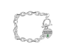 Load image into Gallery viewer, Mental Health Awareness Heart Charm Chunky Bracelets - Fundraising For A Cause