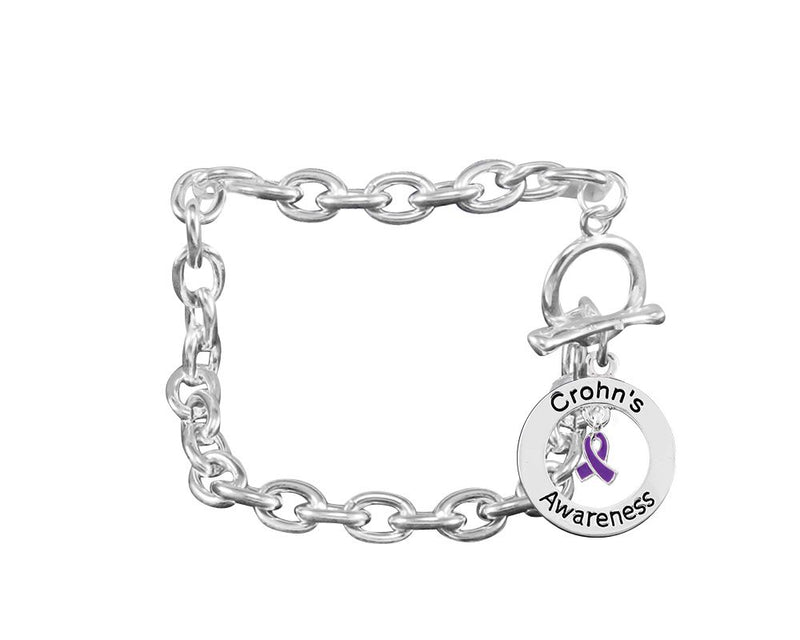 Crohn's Circle Charm Chunky Bracelets - Fundraising For A Cause
