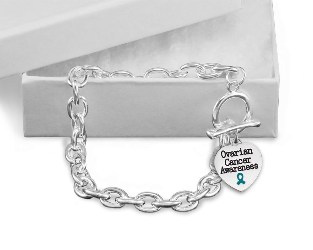Ovarian Cancer Awareness Chunky Charm Bracelets - Fundraising For A Cause