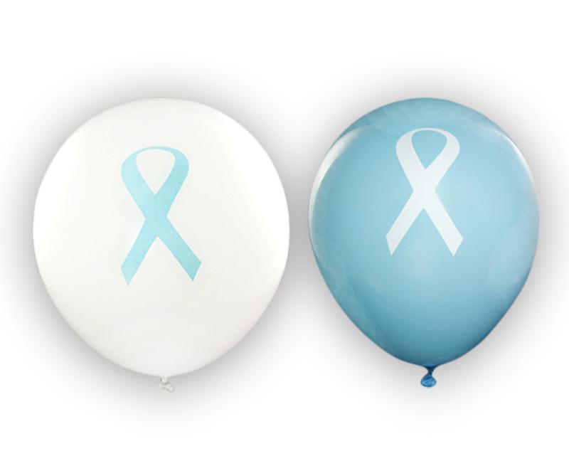Light Blue Ribbon Balloons, Prostate Cancer Awareness - Fundraising For A Cause