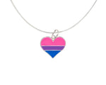 Bisexual Heart Charm Necklaces - Fundraising For A Cause