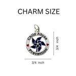 Blue Pinwheel Child Abuse Prevention Rope Bracelets - Fundraising For A Cause