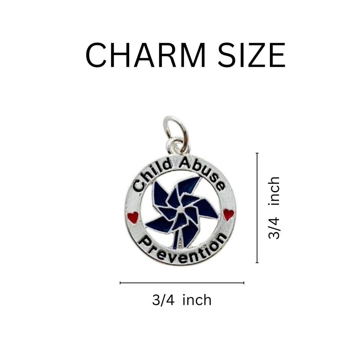 Blue Pinwheel Child Abuse Prevention Rope Bracelets - Fundraising For A Cause