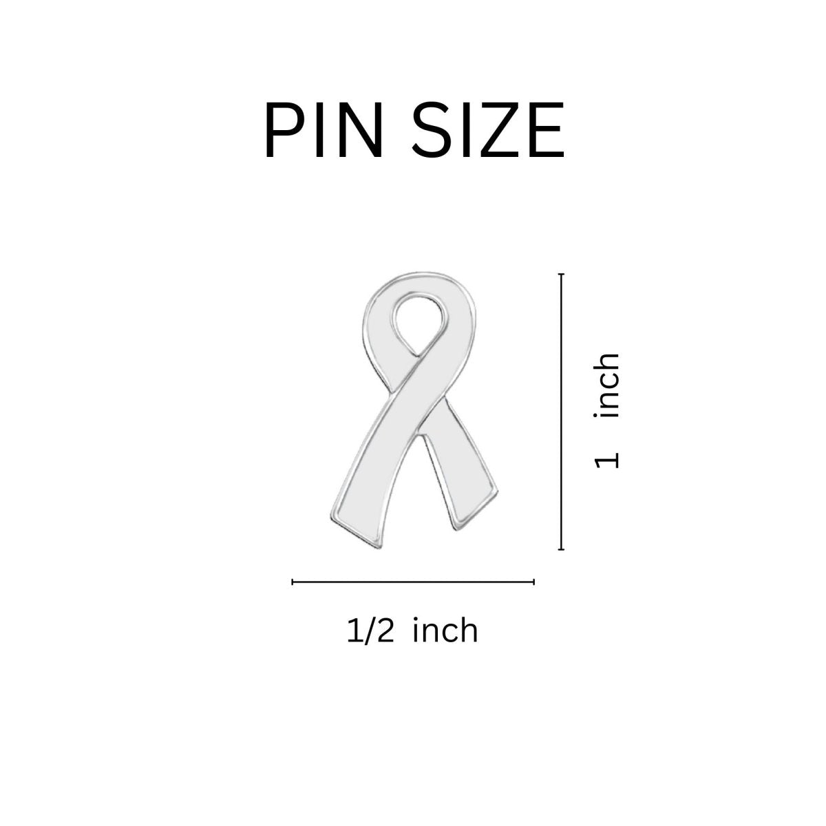 Bone Cancer Large Flat Ribbon Pins - Fundraising For A Cause
