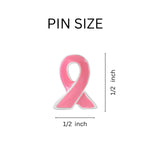 Breast Cancer Awareness Pink Ribbon Lapel Pin Counter Display (12 Cards) - Fundraising For A Cause