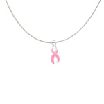 Large Breast Cancer Pink Ribbon Necklaces - Fundraising For A Cause