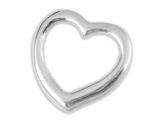 Silver Open Heart Charms - Fundraising For A Cause