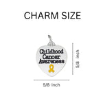 Childhood Cancer Awareness Heart Charms - Fundraising For A Cause