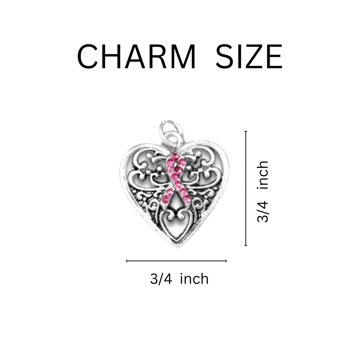 Pink Ribbon Hope Strength Courage Bracelets - Fundraising For A Cause