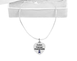 Colon Cancer Awareness Heart Necklaces - Fundraising For A Cause