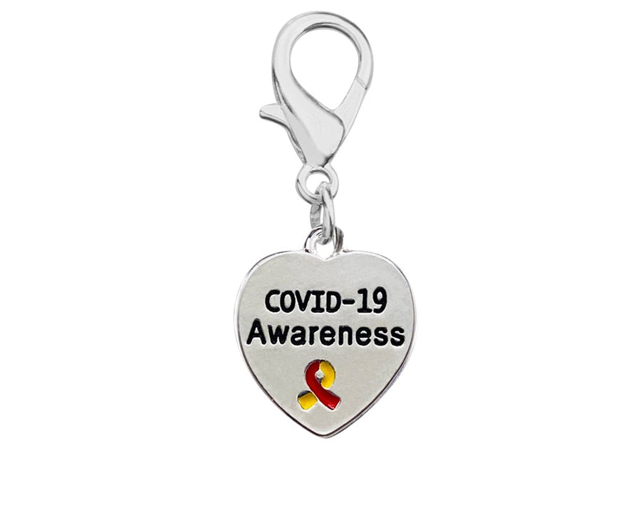 Coronavirus (COVID-19) Awareness Heart Hanging Charms - Fundraising For A Cause