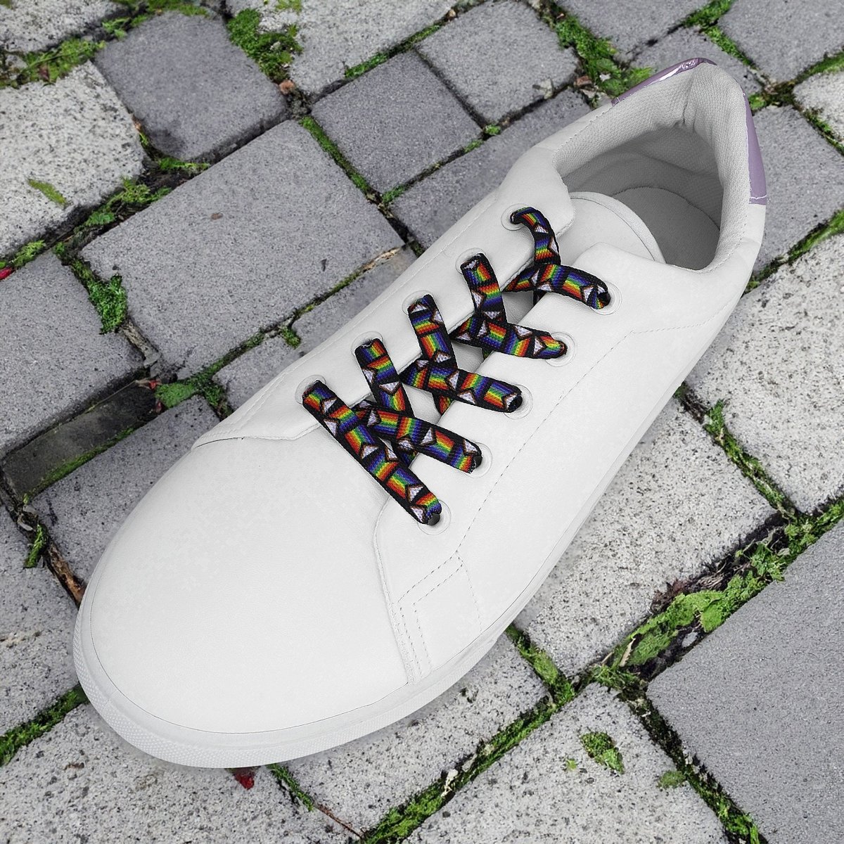 Daniel Quasar "Progress Pride" Flag Shoelaces - Fundraising For A Cause