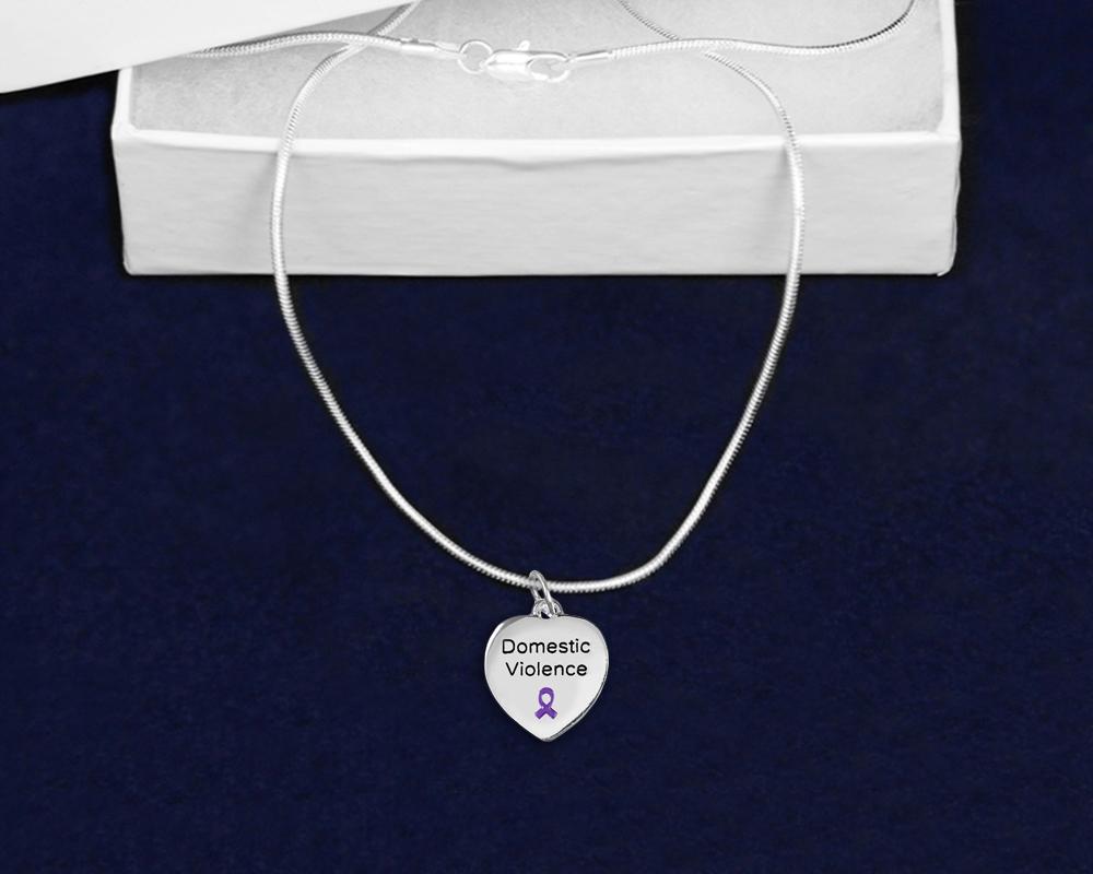 Domestic Violence Awareness Heart Necklaces - Fundraising For A Cause