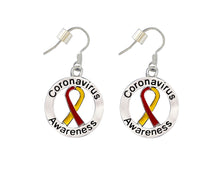 Load image into Gallery viewer, 12 Round Coronavirus (COVID-19) Awareness Earrings (12 Pairs) - Fundraising For A Cause
