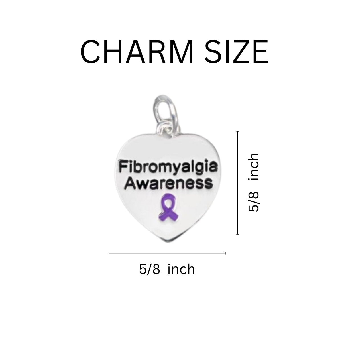 Fibromyalgia Awareness Heart Necklaces - Fundraising For A Cause