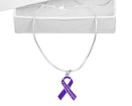 Fibromyalgia Awareness Purple Ribbon Necklaces - Fundraising For A Cause