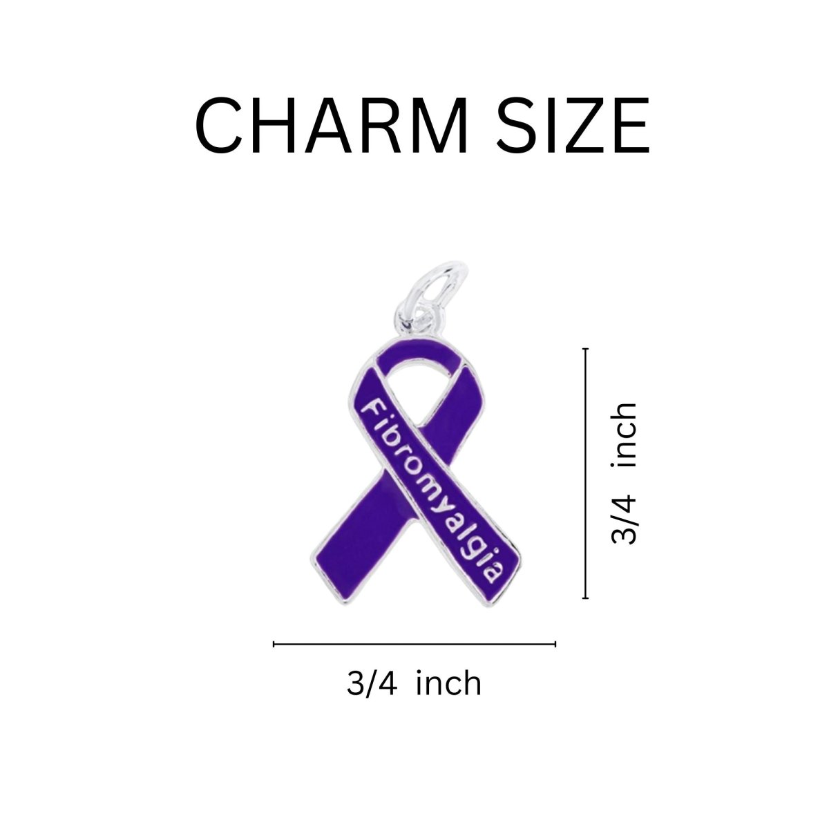 Fibromyalgia Purple Ribbon Keychains - Fundraising For A Cause