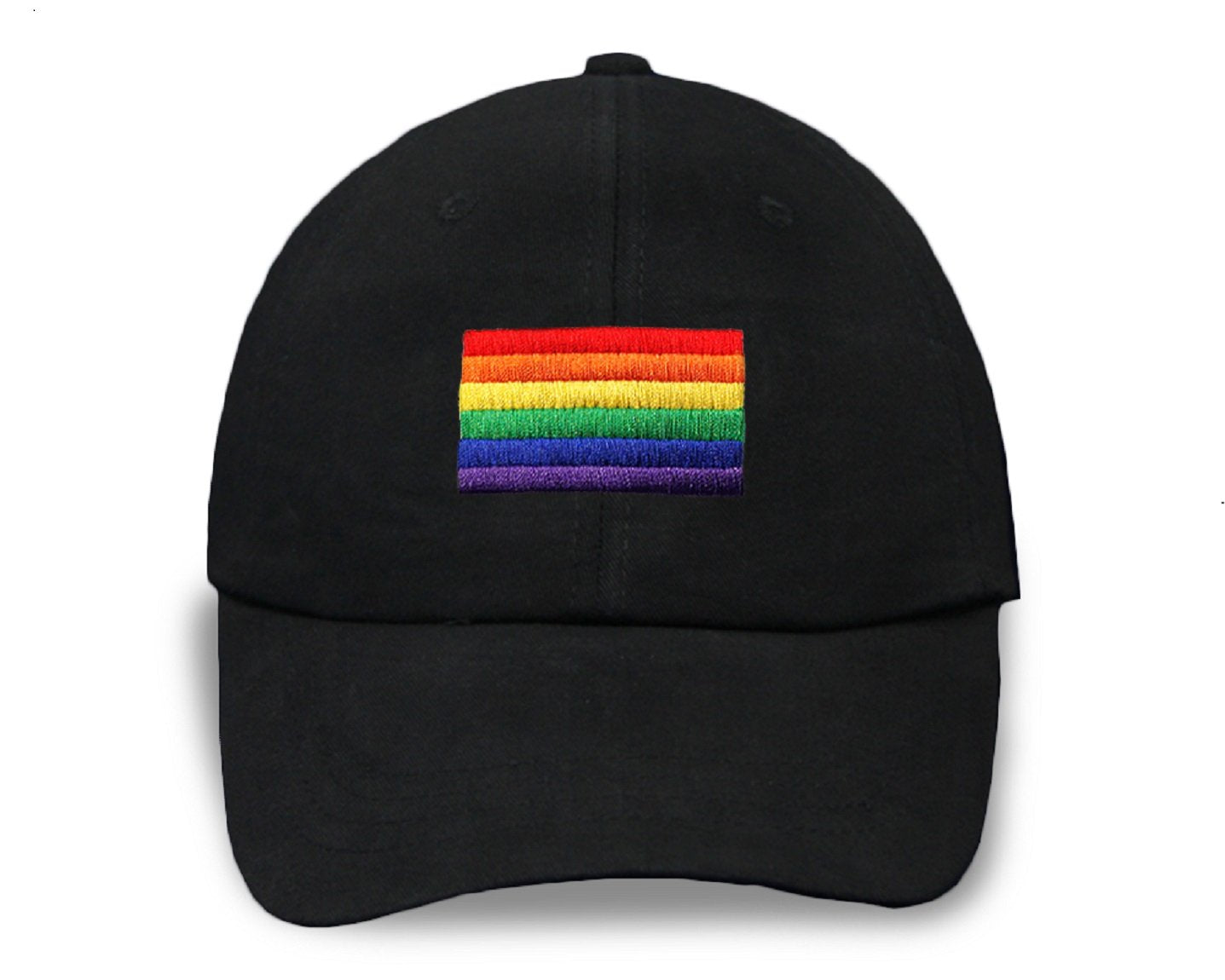Rainbow Flag Gay Pride Black Hats, Gay Pride Rainbow Apparel, Gear