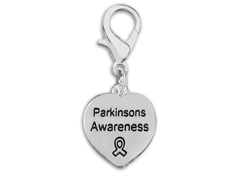 Parkinson's Disease Awareness Heart Hanging Charms - Fundraising For A Cause