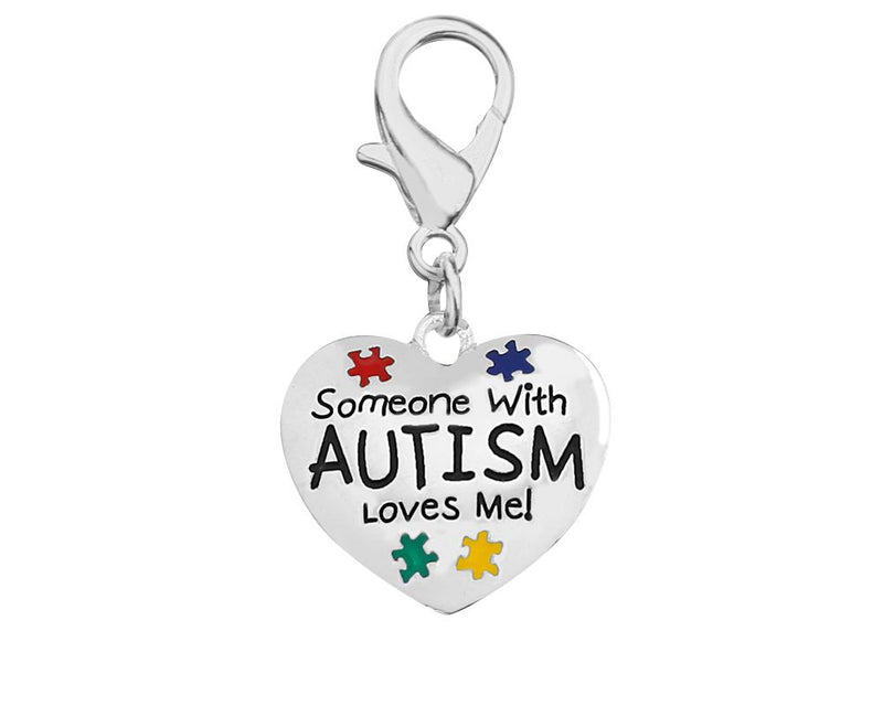 Someone With Autism Loves Me Awareness Hanging Charms Wholesale