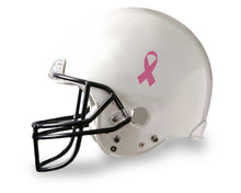 Load image into Gallery viewer, Pink Ribbon Awareness Football Helmet Decals - Fundraising For A Cause