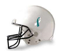 Load image into Gallery viewer, 25 Small Teal &amp; White Ribbon Decals (25 Decals) - Fundraising For A Cause