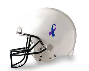Blue & Purple Ribbon Decal, Rheumatoid Arthritis Awareness Sticker - Fundraising For A Cause