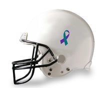 Load image into Gallery viewer, Small Teal &amp; Purple Ribbon Decals - Fundraising For A Cause