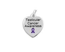 Load image into Gallery viewer, Testicular Cancer Awareness Heart Charms - Fundraising For A Cause