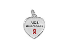 Load image into Gallery viewer, AIDS Awareness Heart Charms - Fundraising For A Cause