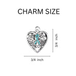 Hope Strength Courage Teal Ribbon Bracelets - Fundraising For A Cause