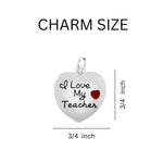 I Love My Teacher Heart Necklaces - Fundraising For A Cause