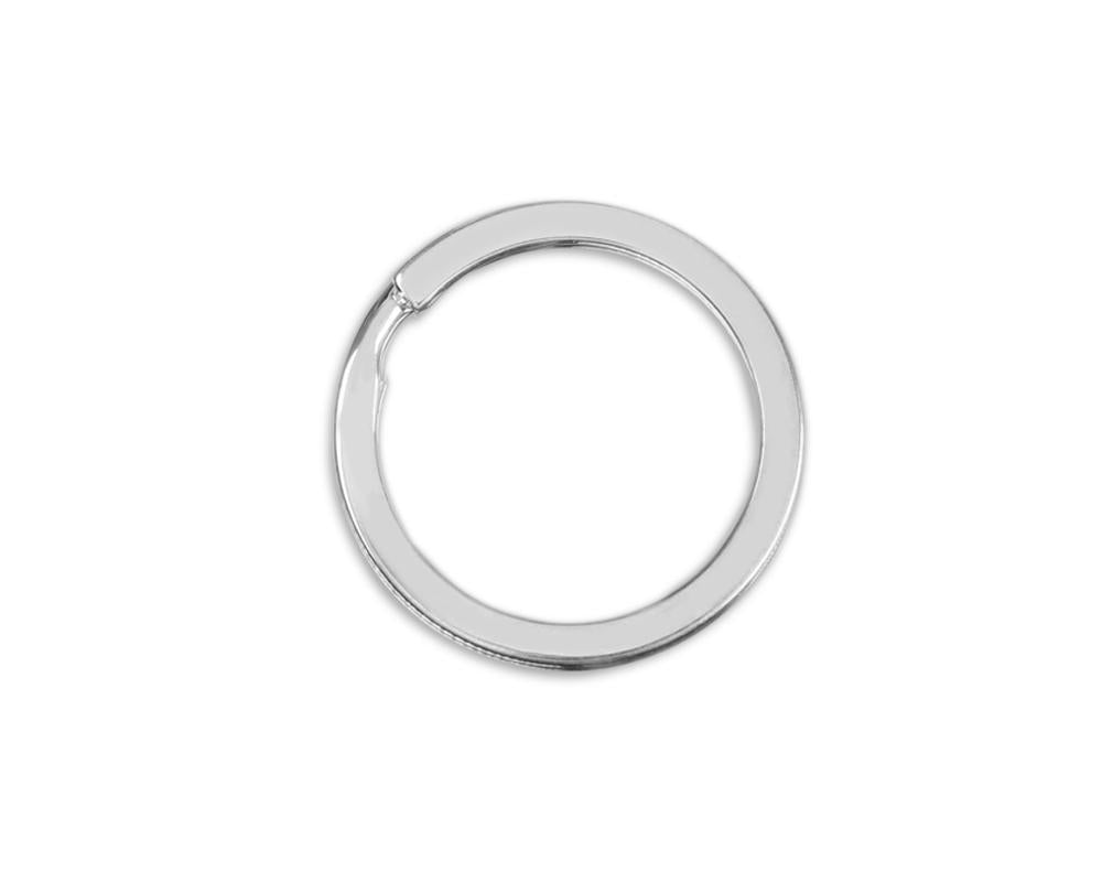 Split Ring Silver Keychain Rings Wholesale, Bulk Jewelry Parts