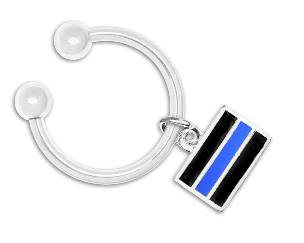 Law Enforcement Blue Line Key Chains, Police Jewelry - Fundraising For A Cause