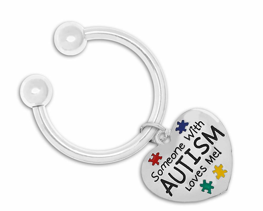 Someone with Autism Loves Me Key Chains - Fundraising For A Cause