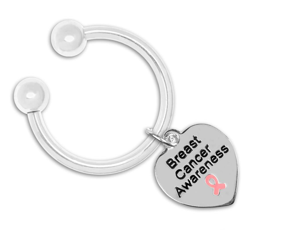 Breast Cancer Awareness Heart Keychains - Fundraising For A Cause