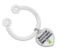 Load image into Gallery viewer, Muscular Dystrophy Awareness Heart Key Chains - Fundraising For A Cause