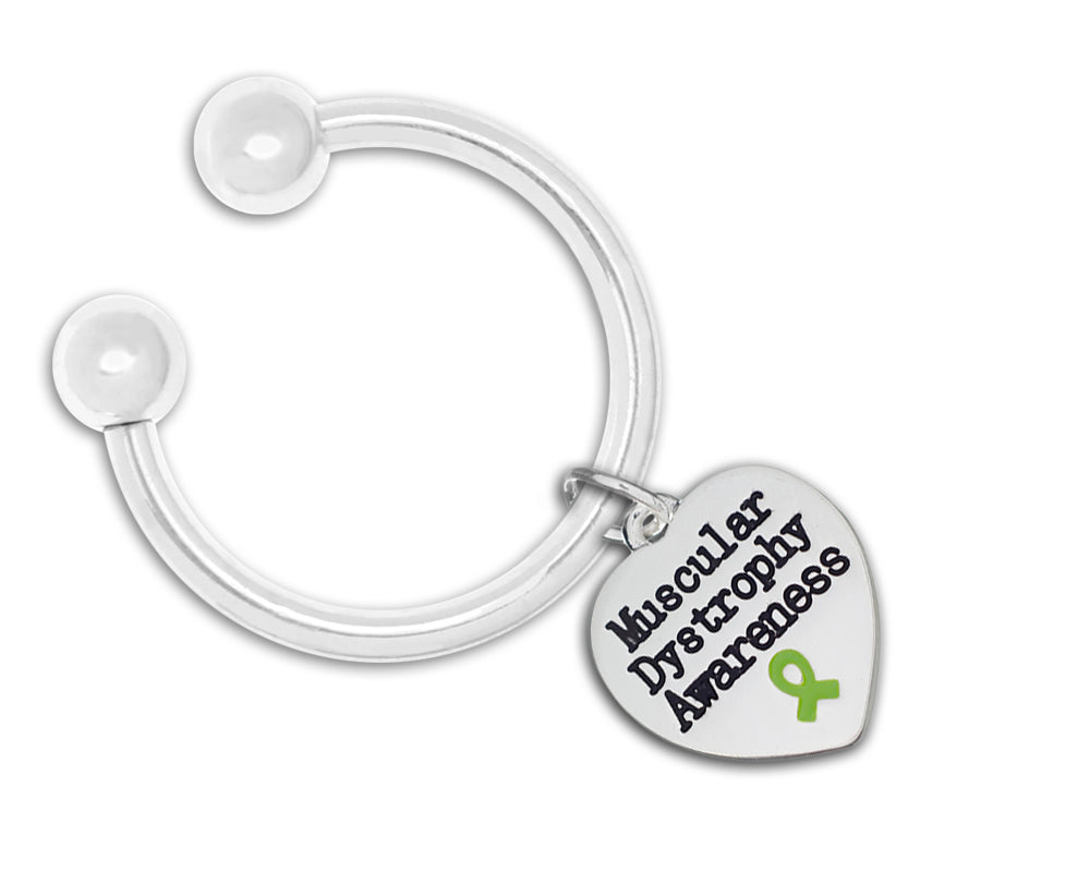 Muscular Dystrophy Awareness Heart Key Chains - Fundraising For A Cause