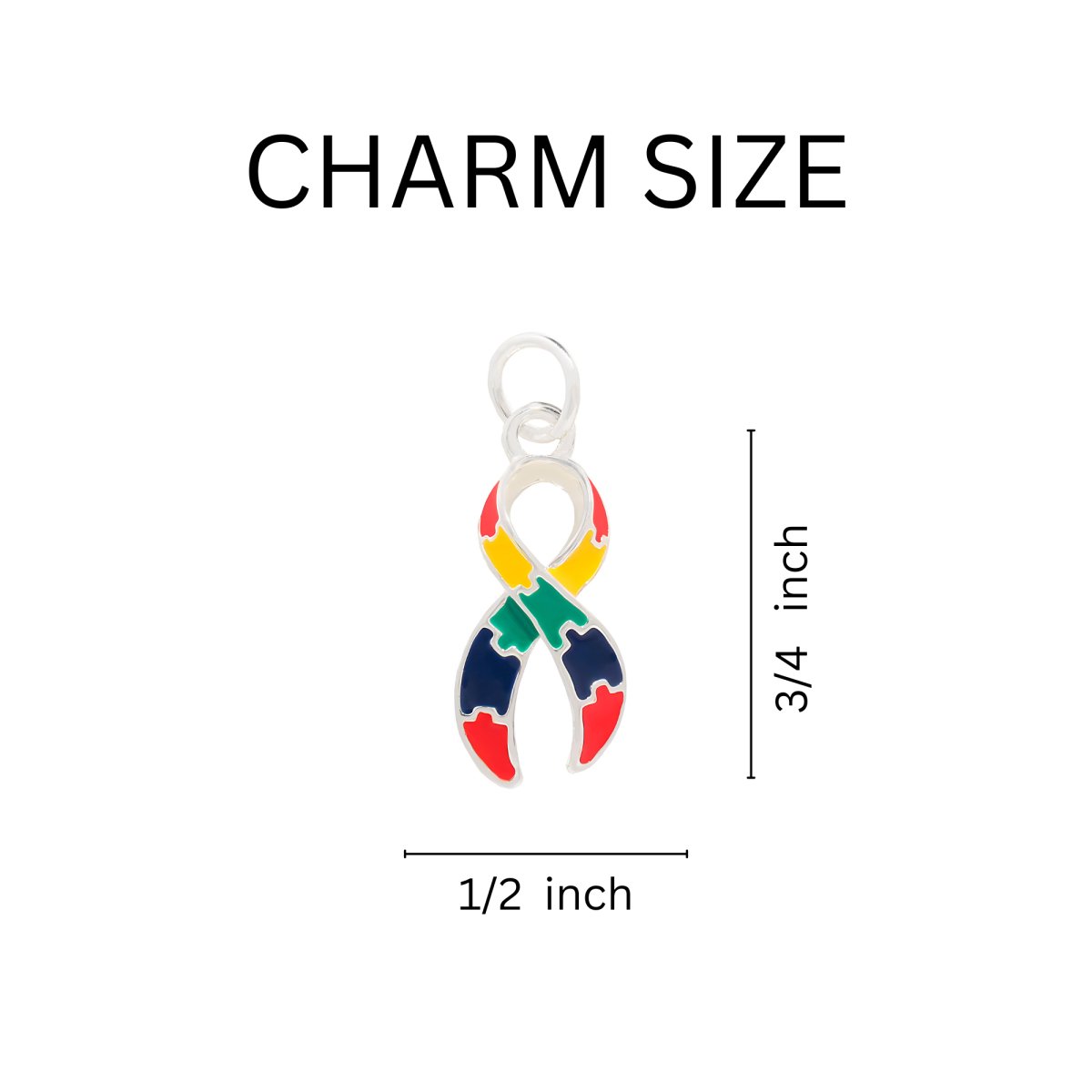 Large Autism Ribbon Awareness Hanging Earrings - Fundraising For A Cause