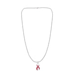 Large Burgundy Ribbon Necklaces - Fundraising For A Cause