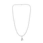 Large Gray Ribbon Necklaces - Fundraising For A Cause