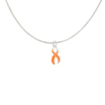 Large Orange Ribbon Necklaces - Fundraising For A Cause