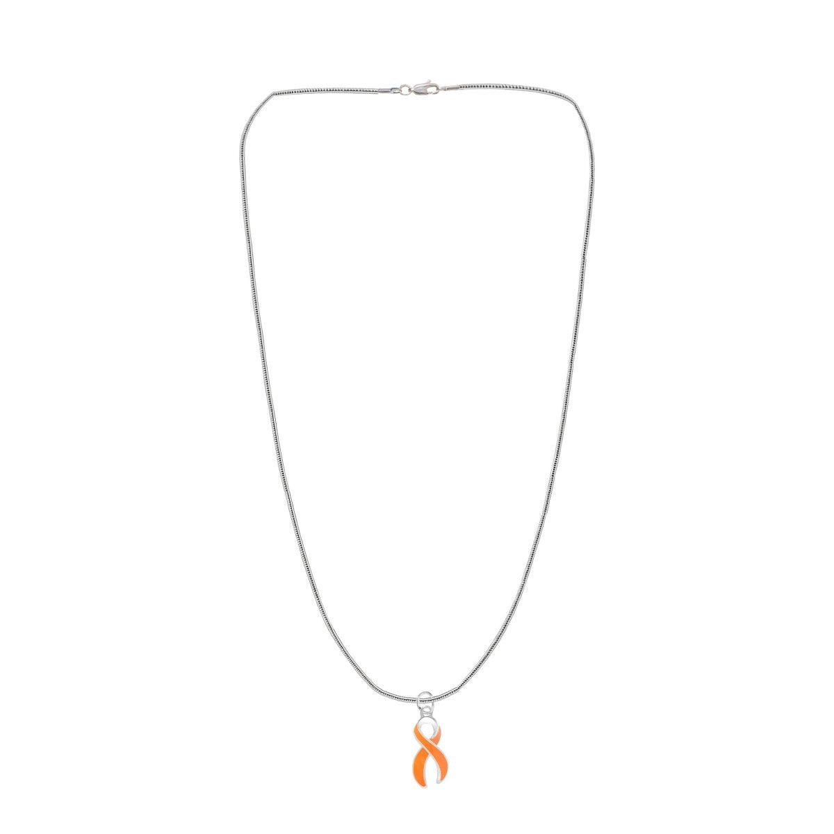 Large Orange Ribbon Necklaces - Fundraising For A Cause