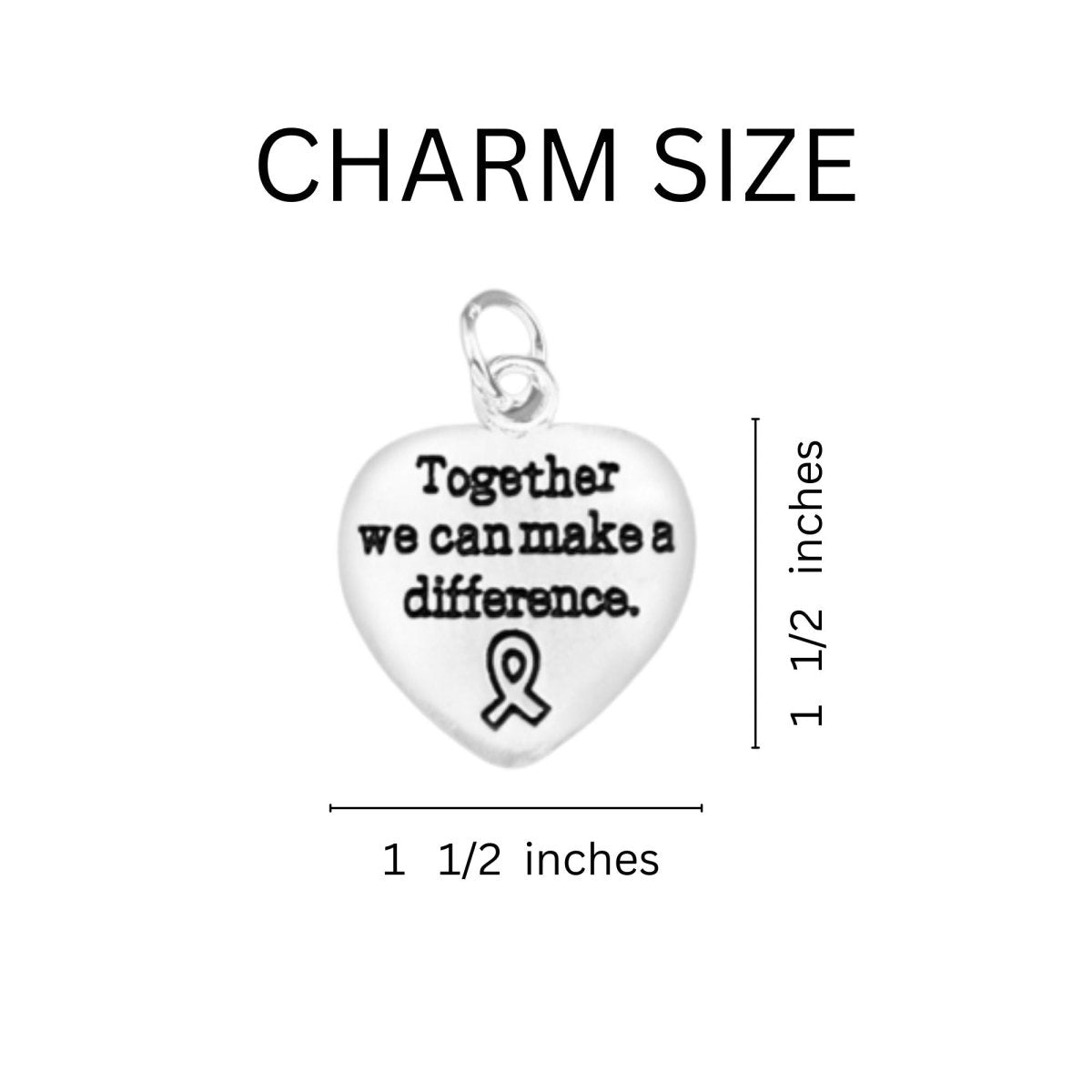 Large Periwinkle Ribbon Awareness Rope Style Charm Bracelets - Fundraising For A Cause