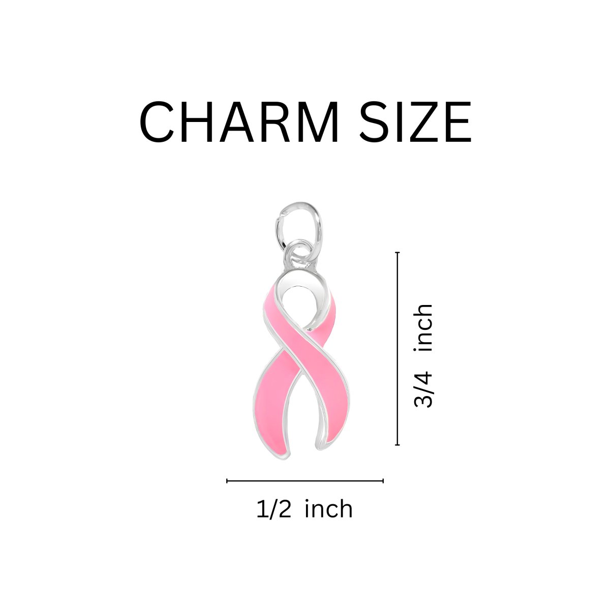 Large Pink Ribbon Hanging Earrings on Jewelry Cards (Cards) - Fundraising For A Cause
