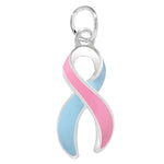Large Pink & Blue Ribbon Charms - Fundraising For A Cause