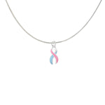 Large Pink & Blue Ribbon Necklaces - Fundraising For A Cause