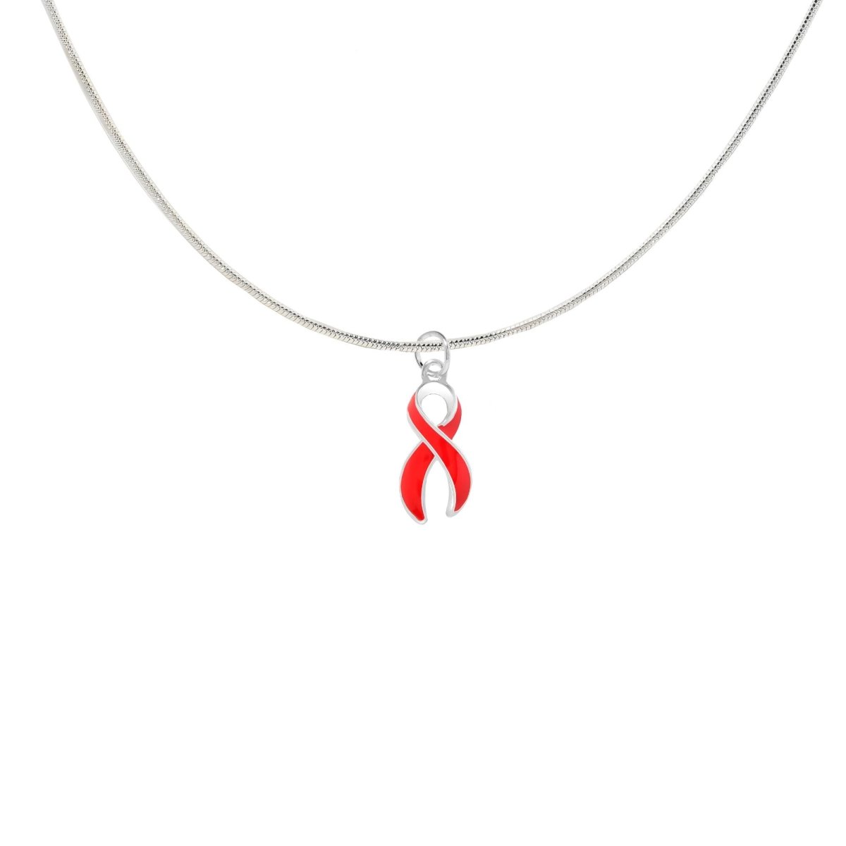 Large Red Ribbon Necklaces - Fundraising For A Cause