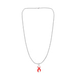 Large Red Ribbon Necklaces - Fundraising For A Cause
